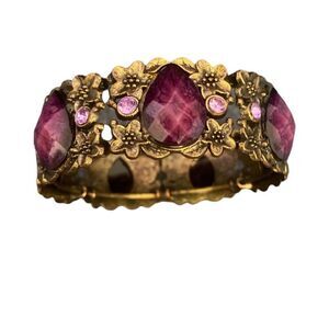 Purple Jeweled Wrap Bracelet